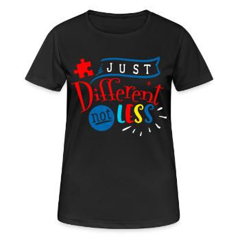 Autismus Autist ADHS Autism Asperger Geschenk - Frauen T-Shirt atmungsaktiv - Schwarz - Vorne - AI Model Female 172 light (172cm)