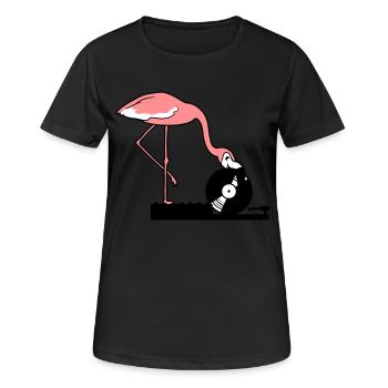 musik party feiern disko club auflegen mischpult v - Frauen T-Shirt atmungsaktiv - Schwarz - Vorne - AI Model Female 172 light (172cm)