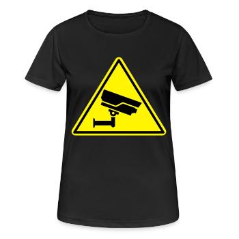 caméra de sécurité caméra de sécurité - T-shirt respirant Femme - noir - Devant - AI Model Female 172 light (172cm)