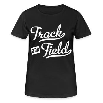 Athletics - Women's Breathable T-Shirt - black - Front - AI Model Female 172 light (172cm)