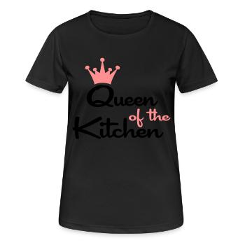T-shirts for women who like to cook - Women's Breathable T-Shirt - black - Front - AI Model Female 172 light (172cm)