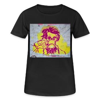 Art urbain - T-shirt respirant Femme - noir - Devant - AI Model Female 172 light (172cm)