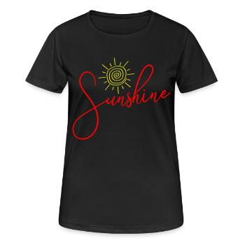 Icône du soleil du soleil - T-shirt respirant Femme - noir - Devant - AI Model Female 172 light (172cm)