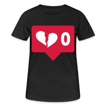 No like - Women's Breathable T-Shirt - black - Front - AI Model Female 172 light (172cm)