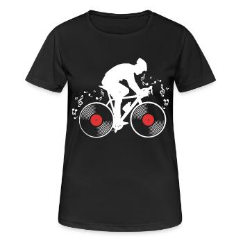 Vinyle - T-shirt respirant Femme - noir - Devant - AI Model Female 172 light (172cm)