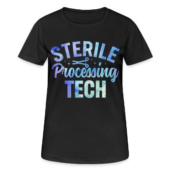 Sterile Processing Tech Medicine Design - Women's Breathable T-Shirt - black - Front - AI Model Female 172 light (172cm)