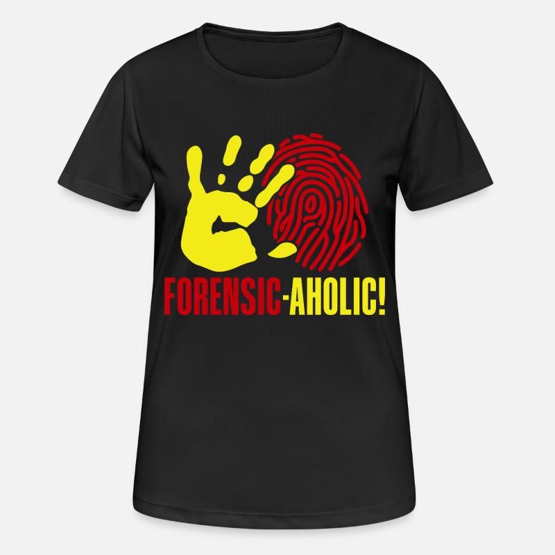 Forensic Science Major Forensic-Aholic Forensics - Frauen T-Shirt atmungsaktiv - Schwarz