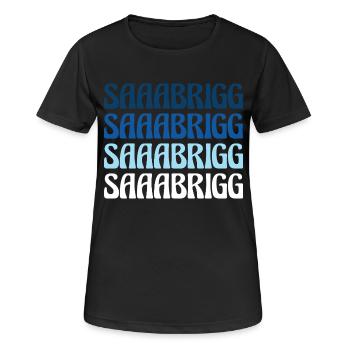 Saaabrigg Saarbrücken Dialecte Cadeau - T-shirt respirant Femme - noir - Devant - AI Model Female 172 light (172cm)