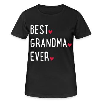 granny - Women's Breathable T-Shirt - black - Front - AI Model Female 172 light (172cm)