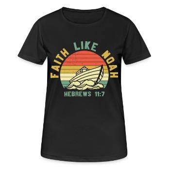Christian Proverbs - Women's Breathable T-Shirt - black - Front - AI Model Female 172 light (172cm)
