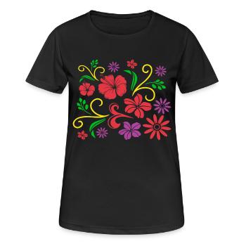 Botaniker - Frauen T-Shirt atmungsaktiv - Schwarz - Vorne - AI Model Female 172 light (172cm)