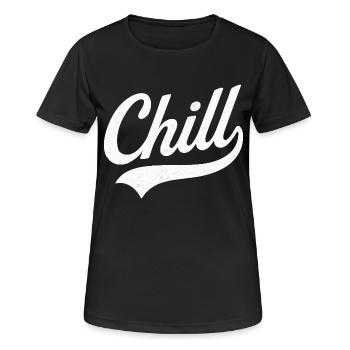 Chill en Style rétro tranquille - T-shirt respirant Femme - noir - Devant - AI Model Female 172 light (172cm)
