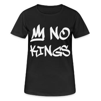 No Kings in America since 1776 - Women's Breathable T-Shirt - black - Front - AI Model Female 172 light (172cm)