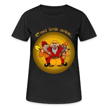 nains - T-shirt respirant Femme - noir - Devant - AI Model Female 172 light (172cm)