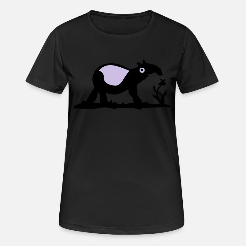 Tapir - Women's Breathable T-Shirt - black