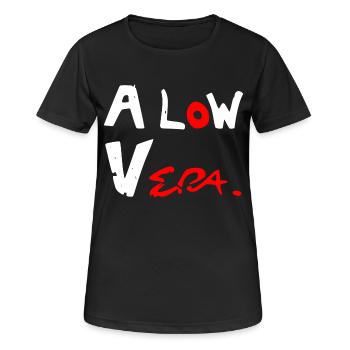A low vera - Women's Breathable T-Shirt - black - Front - AI Model Female 172 light (172cm)