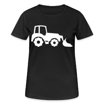 excavatrice - T-shirt respirant Femme - noir - Devant - AI Model Female 172 light (172cm)