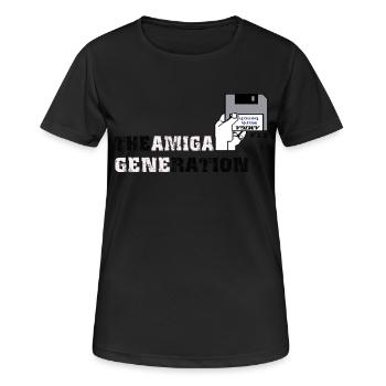 amiga_generation - Women's Breathable T-Shirt - black - Front - AI Model Female 172 light (172cm)