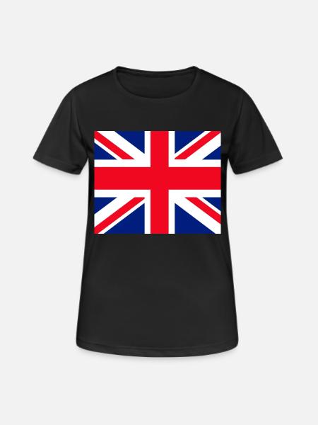 Union Jack face mask - Women's Breathable T-Shirt - black