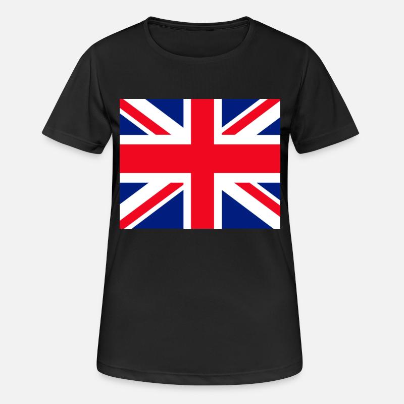 Union Jack face mask - Women's Breathable T-Shirt - black