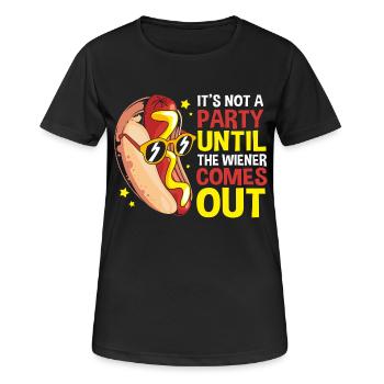 Hot Dog Snack - Women's Breathable T-Shirt - black - Front - AI Model Female 172 light (172cm)