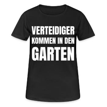 Les défenseurs entrent dans le jardin - T-shirt respirant Femme - noir - Devant - AI Model Female 172 light (172cm)