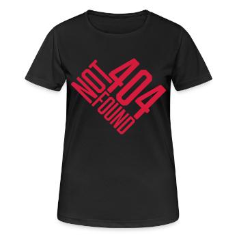 Not found 404 Error - Women's Breathable T-Shirt - black - Front - AI Model Female 172 light (172cm)