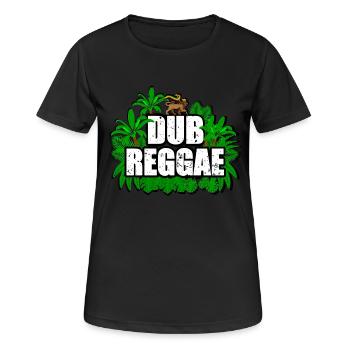 Reggae Dub - Frauen T-Shirt atmungsaktiv - Schwarz - Vorne - AI Model Female 172 light (172cm)