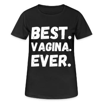 Best. Vagina. Ever. Geschenke - Frauen T-Shirt atmungsaktiv - Schwarz - Vorne - AI Model Female 172 light (172cm)