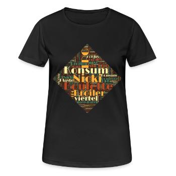 DDR consumption Nicki Broiler Ostalgia nostalgia - Women's Breathable T-Shirt - black - Front - AI Model Female 172 light (172cm)