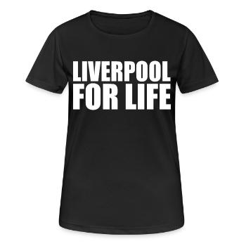 Liverpool - T-shirt respirant Femme - noir - Devant - AI Model Female 172 light (172cm)