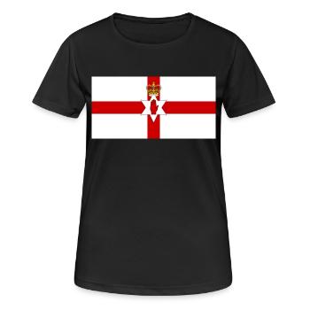 Nordirland - Frauen T-Shirt atmungsaktiv - Schwarz - Vorne - AI Model Female 172 light (172cm)