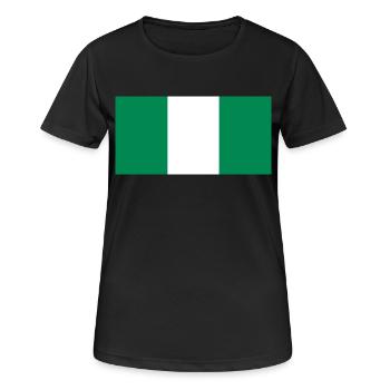 Nigeria - Women's Breathable T-Shirt - black - Front - AI Model Female 172 light (172cm)