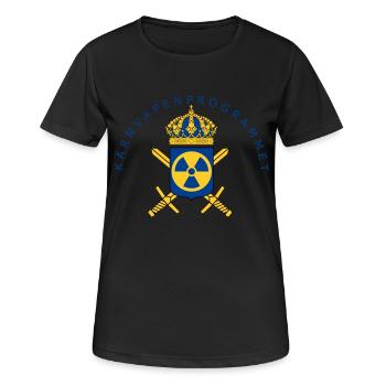 Le programme suédois d’armement nucléaire - T-shirt respirant Femme - noir - Devant - AI Model Female 172 light (172cm)