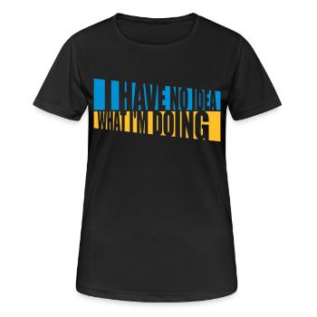Aucune idée - T-shirt respirant Femme - noir - Devant - AI Model Female 172 light (172cm)