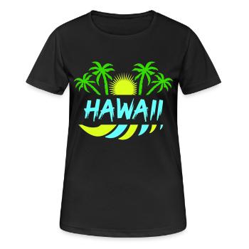 Hawaii - Women's Breathable T-Shirt - black - Front - AI Model Female 172 light (172cm)