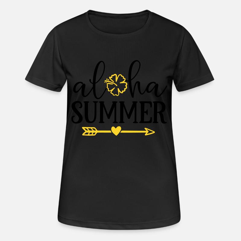aloha summer - Women's Breathable T-Shirt - black