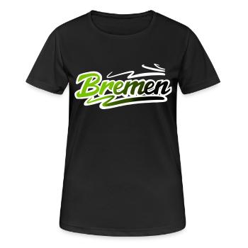 Brême - T-shirt respirant Femme - noir - Devant - AI Model Female 172 light (172cm)