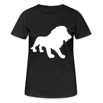 lion - Women's Breathable T-Shirt - black - Front - AI Model Female 172 light (172cm)