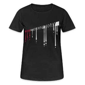 ne pas se préparer aujourd’hui - T-shirt respirant Femme - noir - Devant - AI Model Female 172 light (172cm)