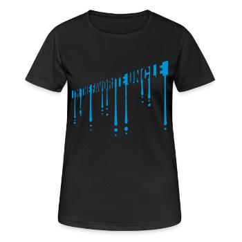 im the favorite uncle - Frauen T-Shirt atmungsaktiv - Schwarz - Vorne - AI Model Female 172 light (172cm)