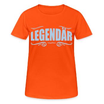 legendary - Women's Breathable T-Shirt - neon orange - Front - AI Model Female 172 dark (172cm)