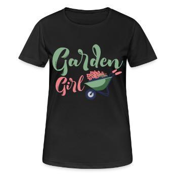Jardinière Jardin Botanique - T-shirt respirant Femme - noir - Devant - AI Model Female 172 light (172cm)