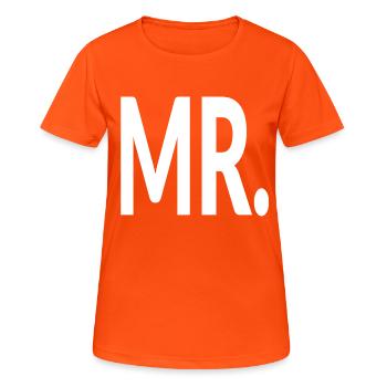 MR - Women's Breathable T-Shirt - neon orange - Front - AI Model Female 172 dark (172cm)