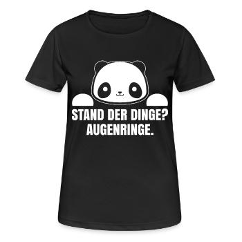 Stand der dinge - Frauen T-Shirt atmungsaktiv - Schwarz - Vorne - AI Model Female 172 light (172cm)