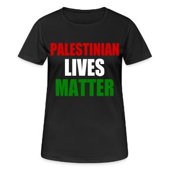 Palestinian lives matter - T-shirt respirant Femme - noir - Devant - AI Model Female 172 light (172cm)