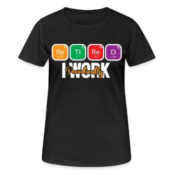 Tableau périodique - T-shirt respirant Femme - noir - Devant - AI Model Female 172 light (172cm)