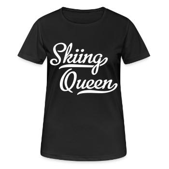 Ski - Women's Breathable T-Shirt - black - Front - AI Model Female 172 light (172cm)