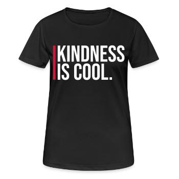 La gentillesse est cool gentillesse gentillesse dicton - T-shirt respirant Femme - noir - Devant - AI Model Female 172 light (172cm)