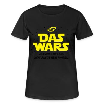 Das Wars Ehe - Frauen T-Shirt atmungsaktiv - Schwarz - Vorne - AI Model Female 172 light (172cm)
